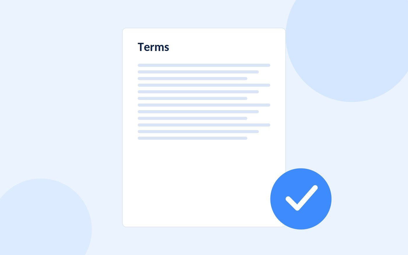 Terms and conditions
